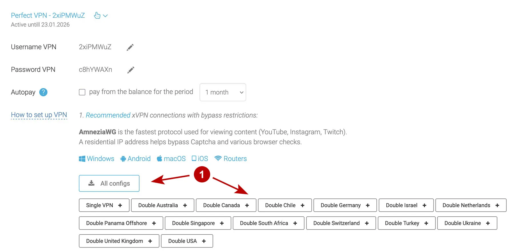 Скачать конфиги AmneziaWG