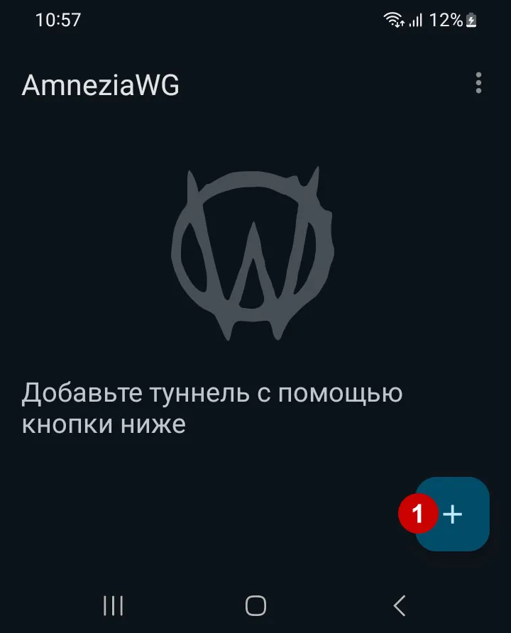 Импортировать AmneziaWG конфиг на Android